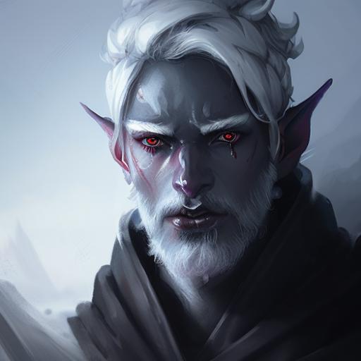 00016-1682949749-Close-up Portrait of a hot Drow Person, Frostpunk, Fantasy, Volumetric lighting, concept art, brush stroke style, artstation, tr.png